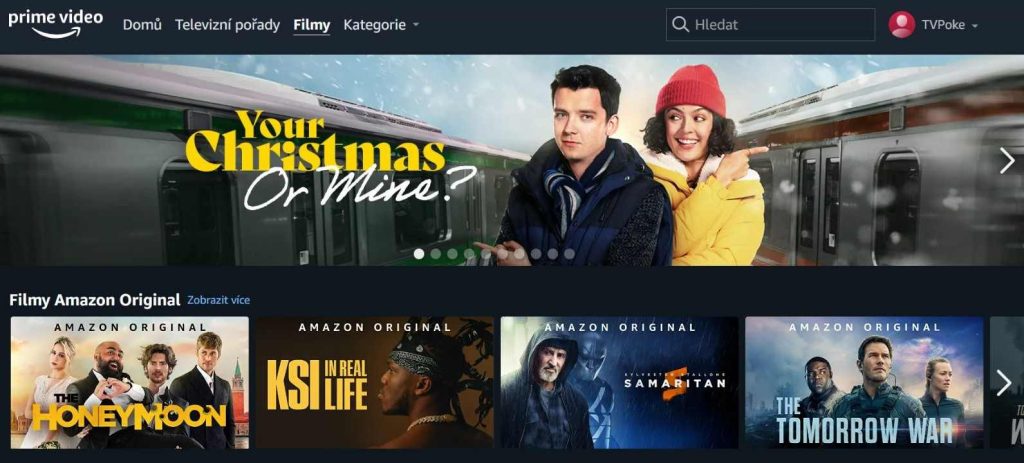 Oblíbené filmy na streamovací službě Amazon Prime