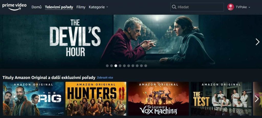 Streamovací služba Amazon Prime Video oblíbené TV pořady