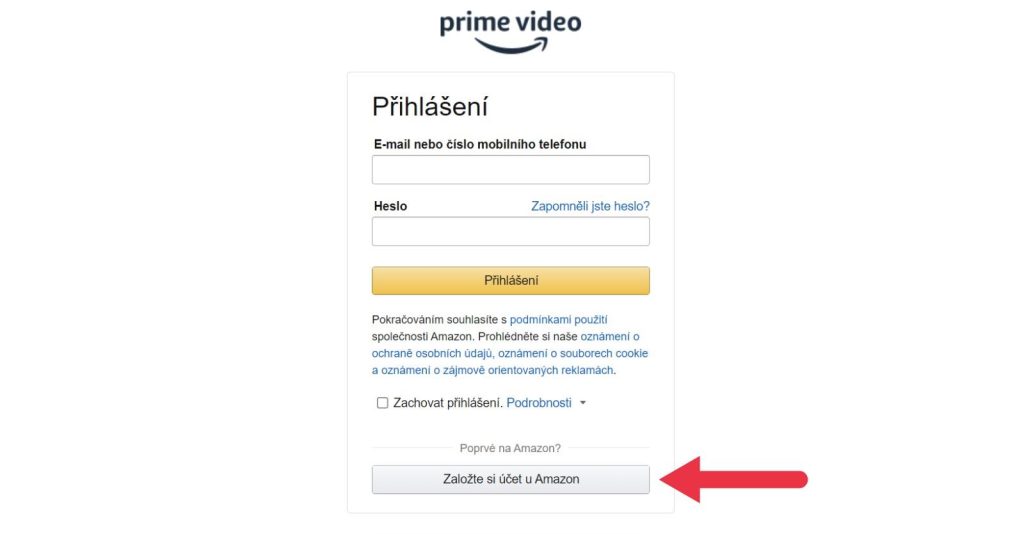 Jak si založit účet na Amazonu